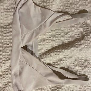 White triangle bikini top